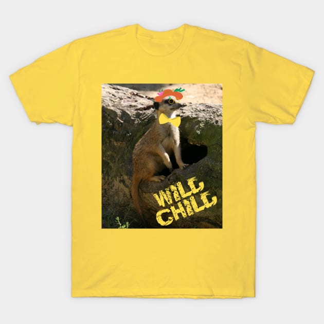 Wild Child - Party Animal Meerkat T-Shirt by Christine aka stine1